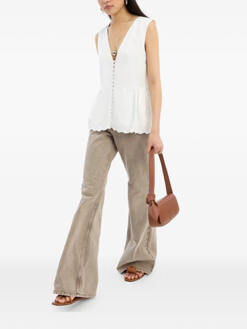 ROTATE BIRGER CHRISTENSEN high-waisted flared jeans - Grey