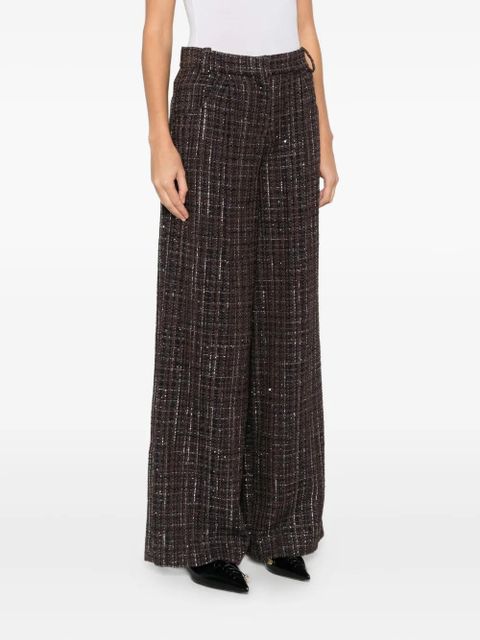 Maje plaid flared trousers - Brown - zdjęcie produktu nr 2