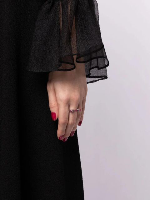 EÉRA 18kt white gold Square Hug ring - Silver - zdjęcie produktu nr 2