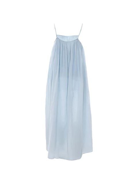 Eleh spaghetti straps embroidered dress - Blue - zdjęcie produktu nr 2