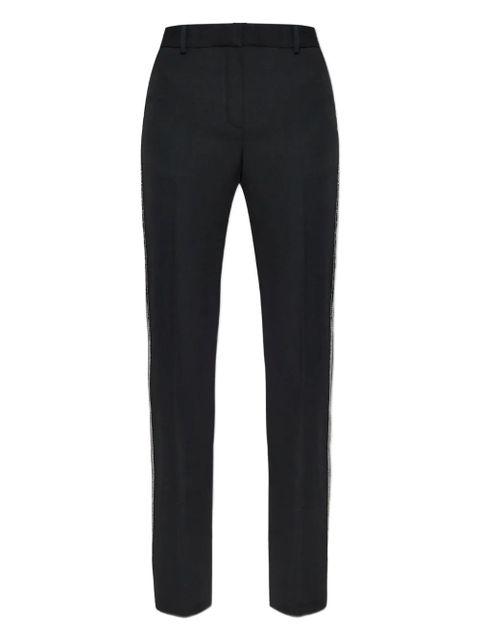 Versace embellished-trim tailored trousers - Black - zdjęcie produktu nr 1