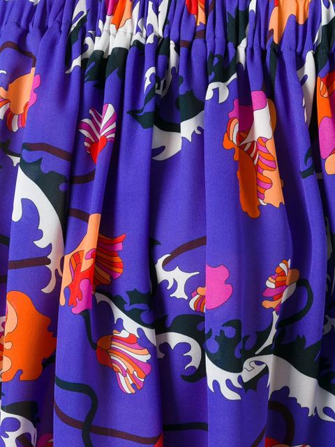 PUCCI off shoulder floral blouse - Multicolour