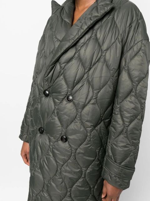 AMIRI double-breasted quilted coat - Green
