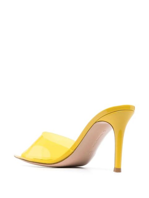 Gianvito Rossi Elle 85mm transparent sandals - Yellow