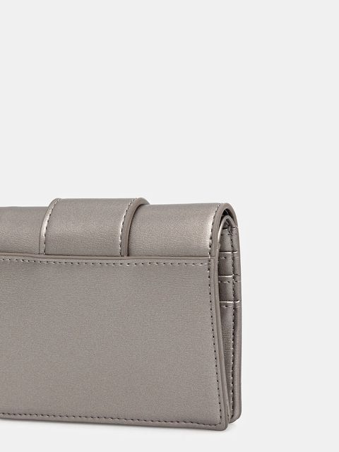 Armani Exchange portfel damski kolor srebrny XW000360 AF12039 - zdjęcie produktu nr 2
