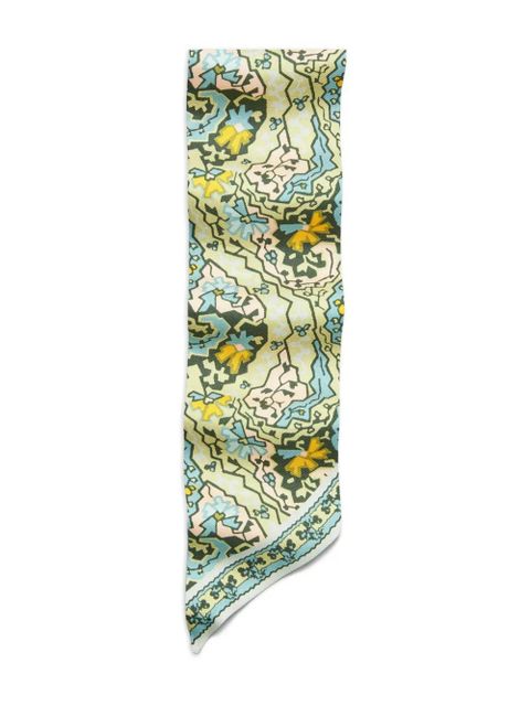 Tory Burch paisley ribbon tie - Blue