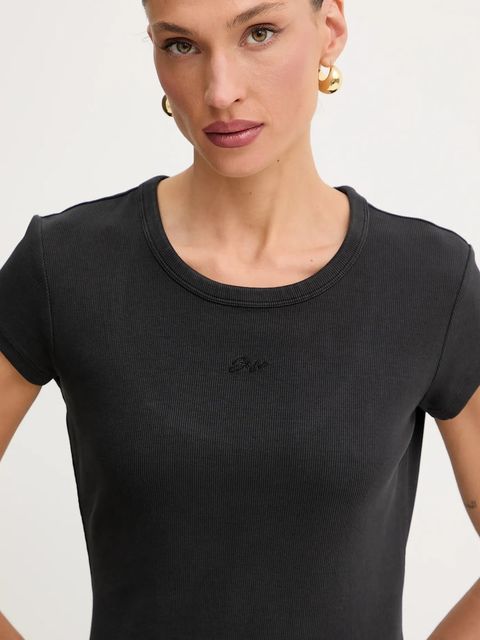 BOSS Orange sukienka kolor czarny mini dopasowana 50536979