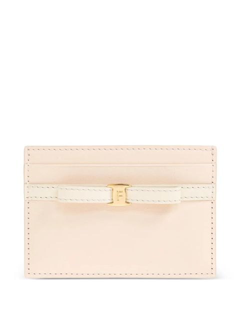 Ferragamo bow-detail cardholder - Neutrals - zdjęcie produktu nr 1