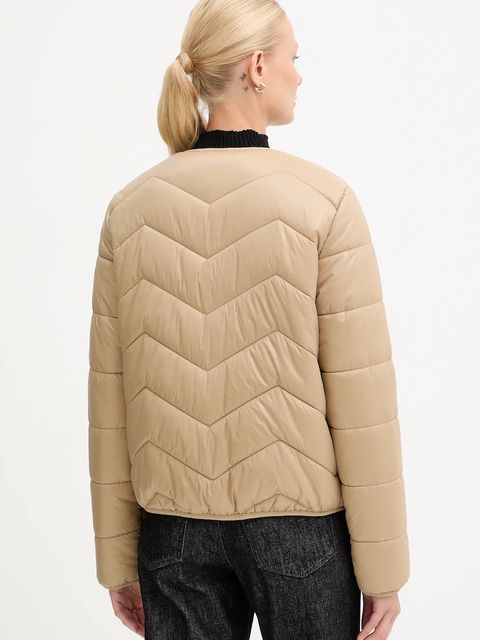 BOSS Orange kurtka puchowa kolor beżowy przejściowa 50542364