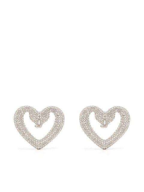 Swarovski Una crystal-embellished clip earrings - Silver - zdjęcie produktu nr 1