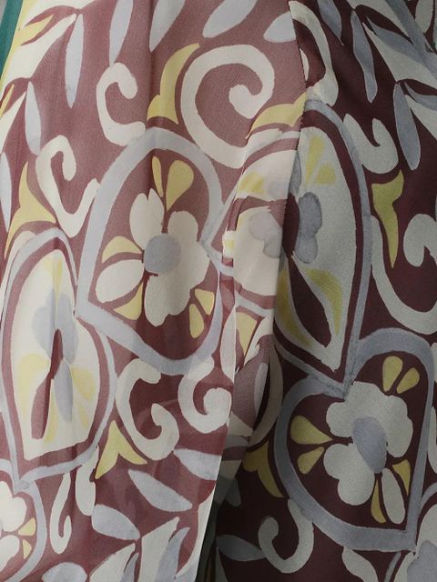 ETRO paisley-print silk dress - Green