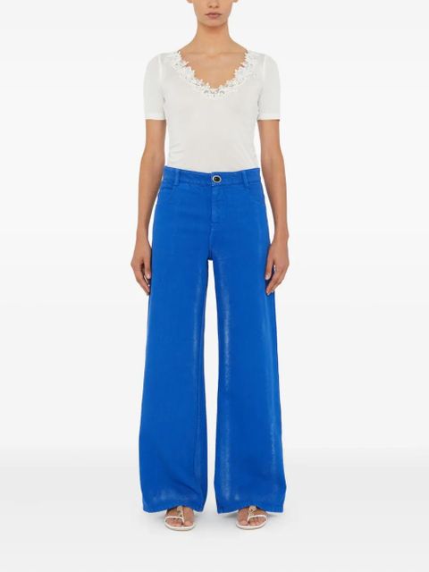 Christopher Esber lace-trim T-shirt - White - zdjęcie produktu nr 2