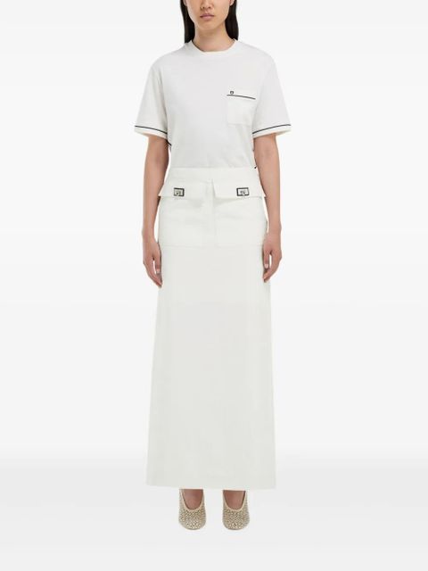 Ferragamo flap-pocket midi skirt - White - zdjęcie produktu nr 2