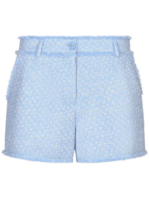 Dolce & Gabbana DNA frayed detailing tailored shorts - Blue - zdjęcie produktu nr 1