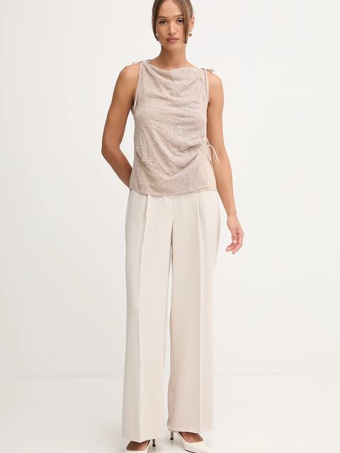 Hoss Intropia bluzka damska kolor brązowy wzorzysta 5872100