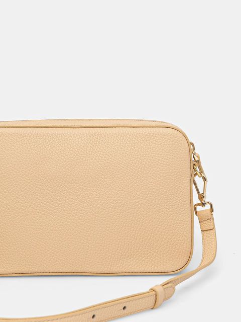 Coccinelle torebka skórzana TEBE kolor beżowy E5.MN5.52.01.01