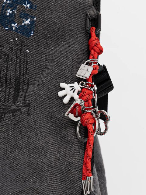 Desigual torebka MICKEY STUD kolor szary 25WAXD20 - zdjęcie produktu nr 2