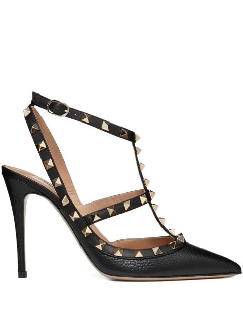 Valentino Garavani 100mm Rockstud caged pumps - Black - zdjęcie produktu nr 1