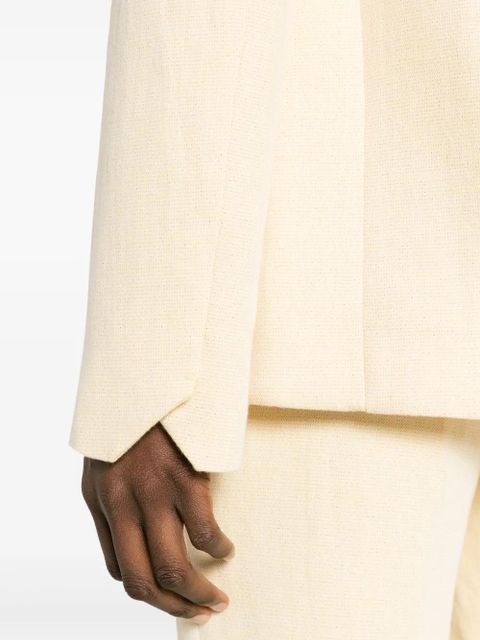 Zadig&Voltaire Very lurex single-breasted blazer - Yellow