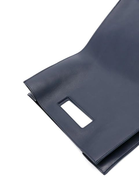 KHAITE Hudson leather tote bag - Blue