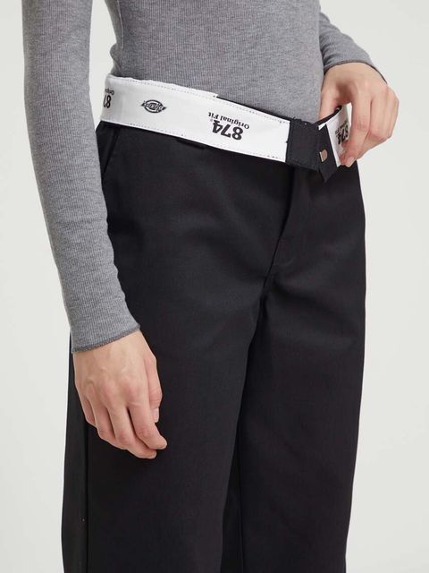 Dickies spodnie 874 damskie kolor czarny proste high waist