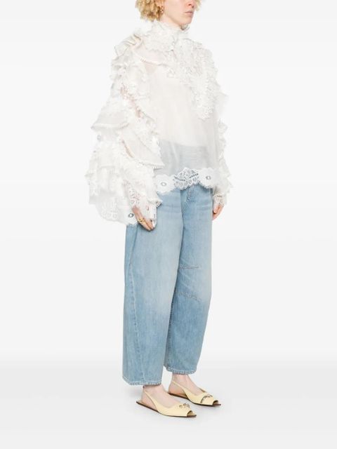 ZIMMERMANN Crush Heart blouse - White