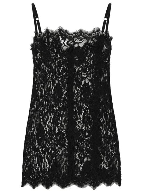 Dolce & Gabbana lace square-neck camisole - Black - zdjęcie produktu nr 1