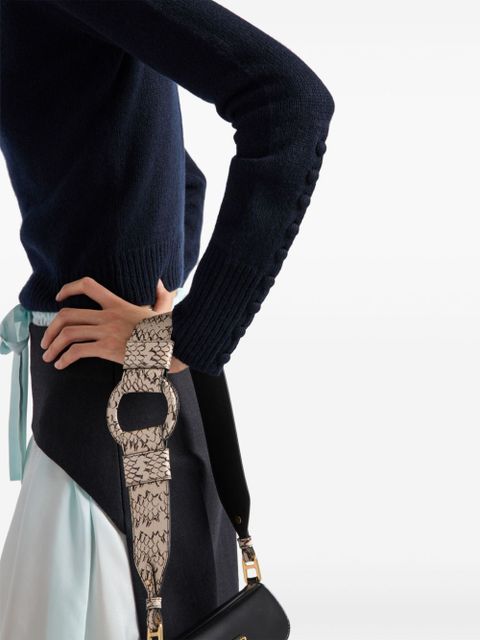 Prada turtleneck cashmere sweater - Blue