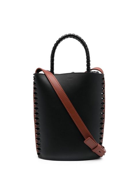 Chloé colour-block leather bucket-bag - Black - zdjęcie produktu nr 1
