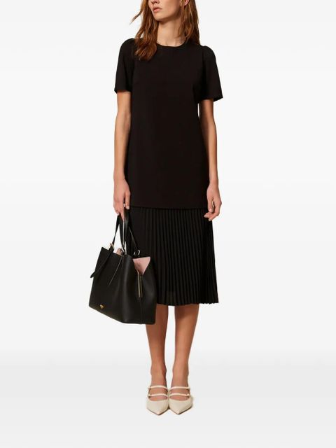 TWINSET pleated midi dress - Black - zdjęcie produktu nr 2