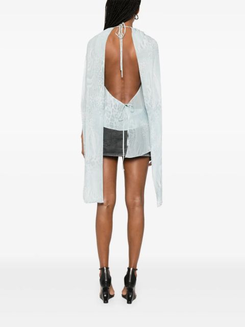 Blumarine chiffon top - Blue