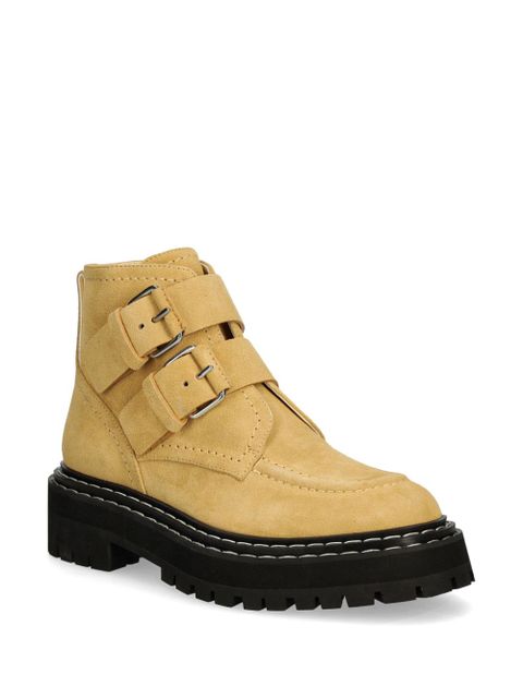 Proenza Schouler suede biker boots - Yellow - zdjęcie produktu nr 2
