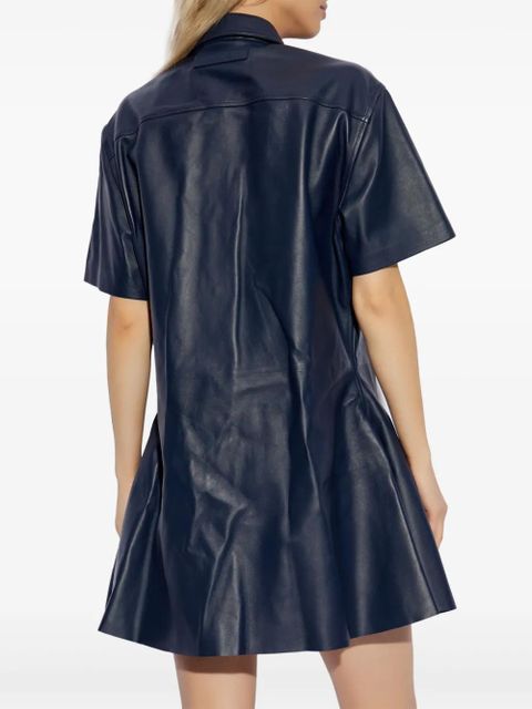 Marni leather shirt dress - Blue
