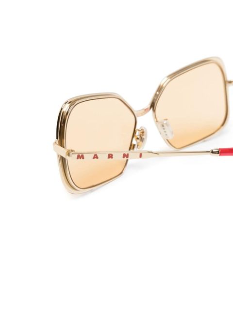 Marni Eyewear Unila square-frame sunglasses - Gold