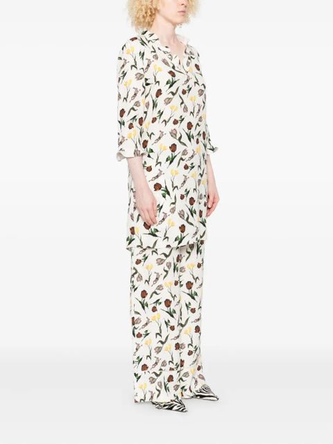 Marni tulips-hares-print mini dress - White - zdjęcie produktu nr 2