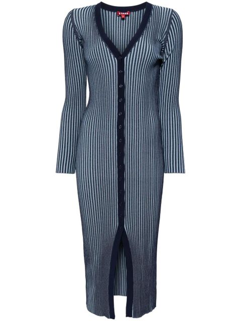 STAUD Shoko midi dress - Blue - zdjęcie produktu nr 1