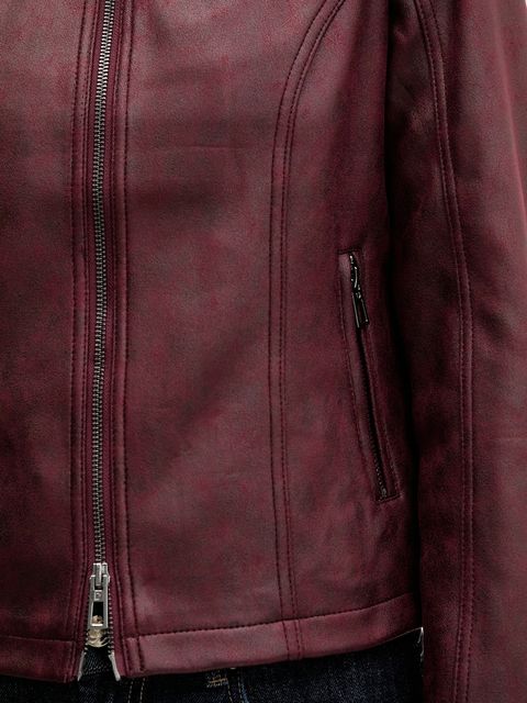 Desigual kurtka BASIC kolor bordowy przejściowa 25WWEW43