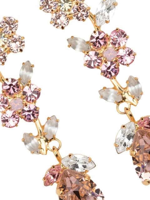 Jennifer Behr Freesia floral-motif drop earrings - Gold