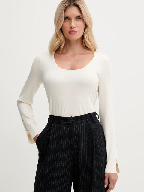 United Colors of Benetton sweter damski kolor beżowy lekki 1W2AD10E5 - zdjęcie produktu nr 1