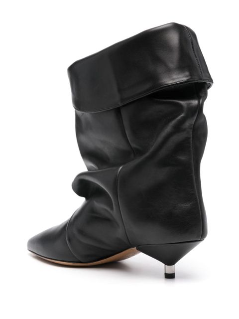 ISABEL MARANT Edrik 45mm folded ankle boots - Black
