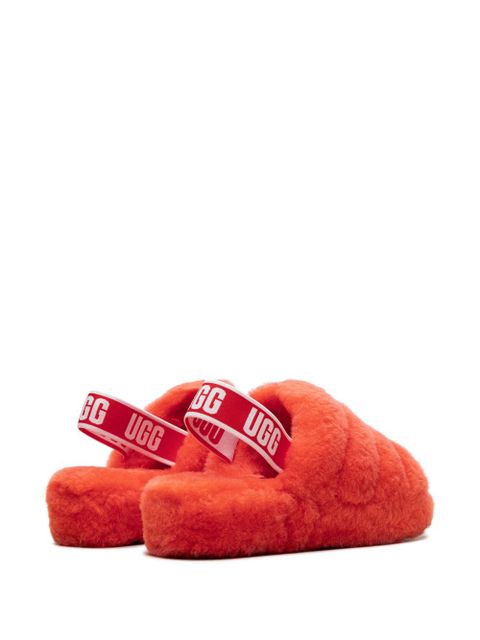 UGG Fluff Yeah "Red Currant" slippers