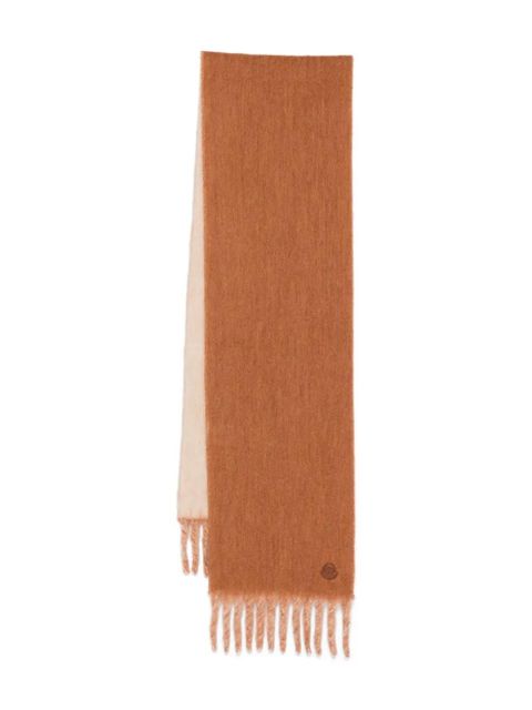 Moncler fringed scarf - Brown - zdjęcie produktu nr 1