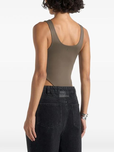 Manière De Voir Noa plunging V-neck bodysuit - Brown