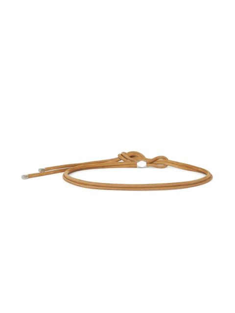 ISABEL MARANT Silvia leather belt - Brown