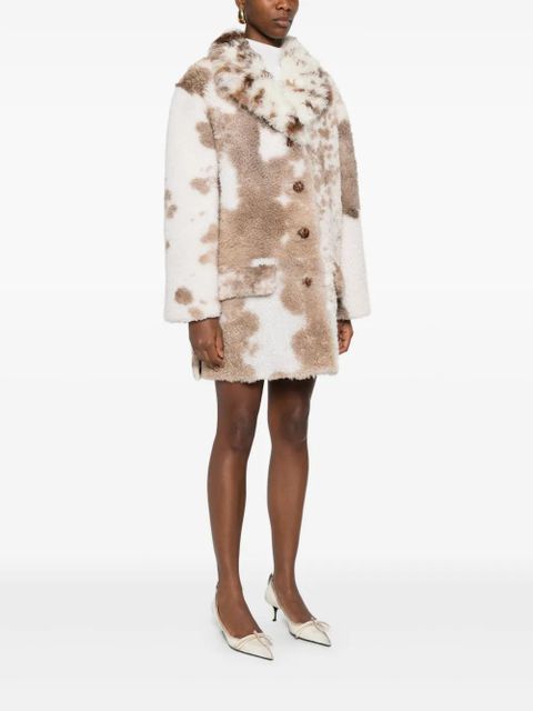 Prada patterned coat - White