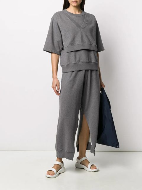 MM6 Maison Margiela layered top - Grey - zdjęcie produktu nr 2