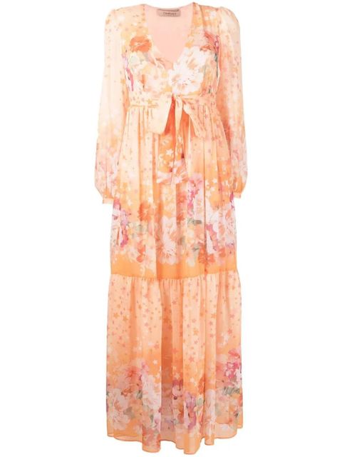 TWINSET floral-print empire-line dress - Orange - zdjęcie produktu nr 1