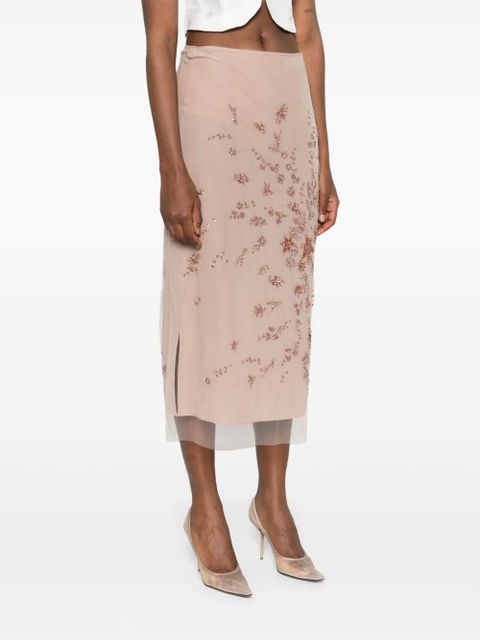 FENDI layered midi skirt - Neutrals