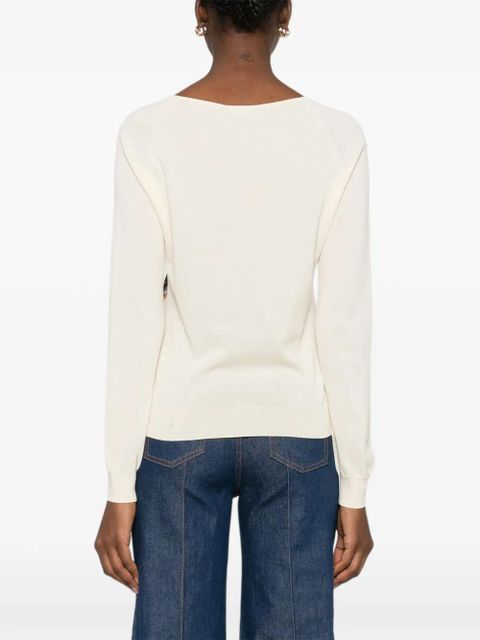 ETRO paisley-motif long-sleeved T-shirt - Neutrals