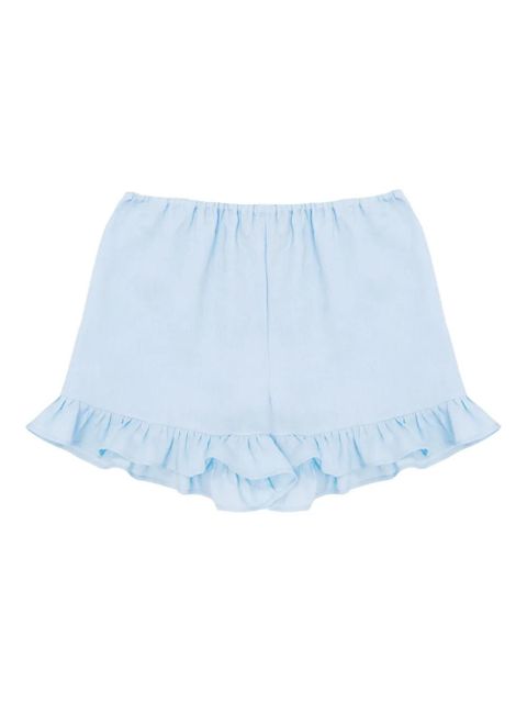 Sleeper Cha Cha ruffled-hem shorts set - Blue - zdjęcie produktu nr 1